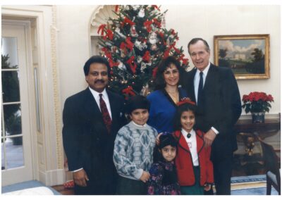Ambassador Osman Siddique with President George H. W. Bush